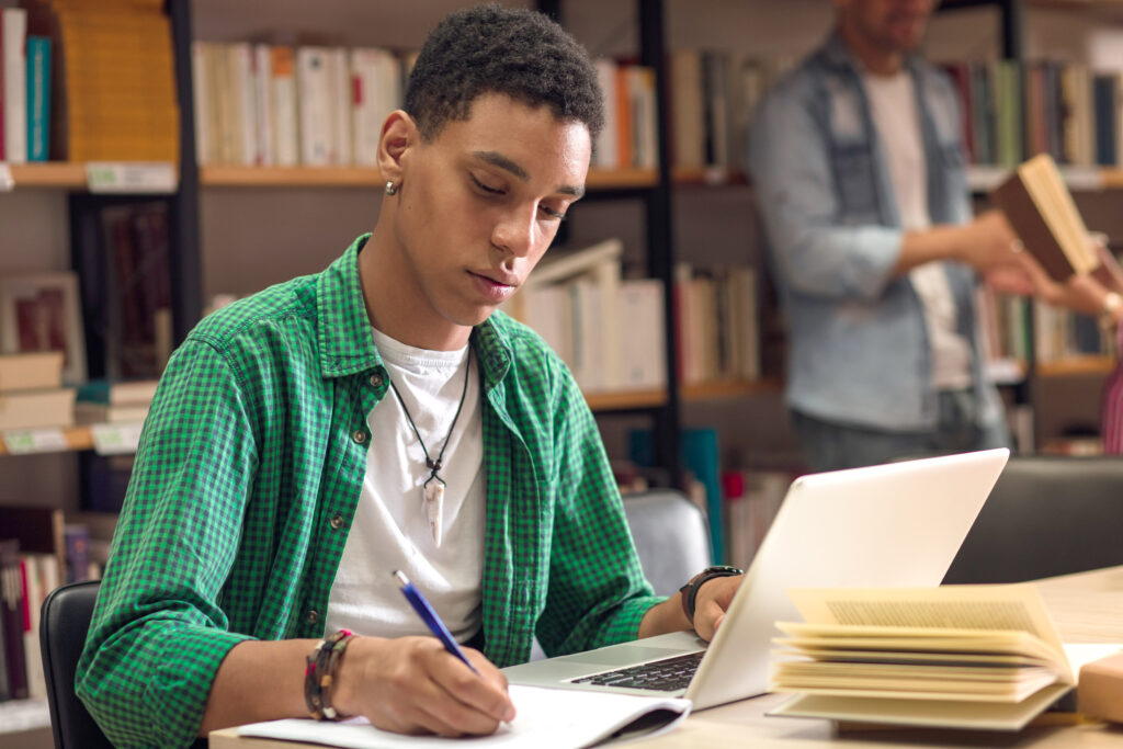 Student writing