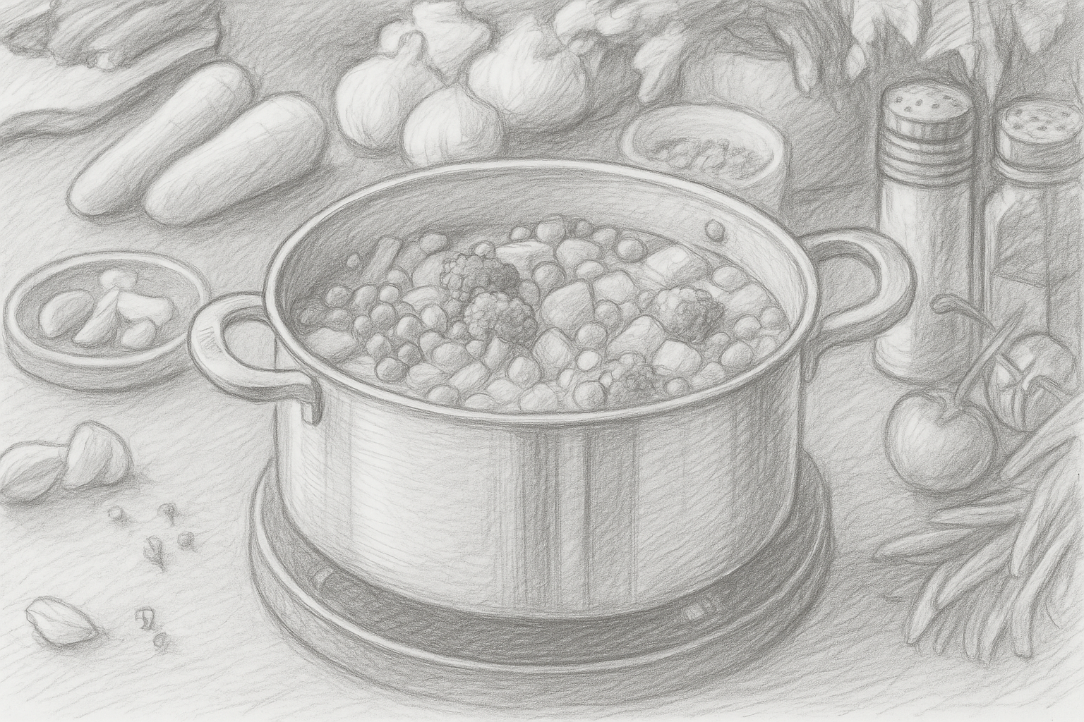 Pot of food image